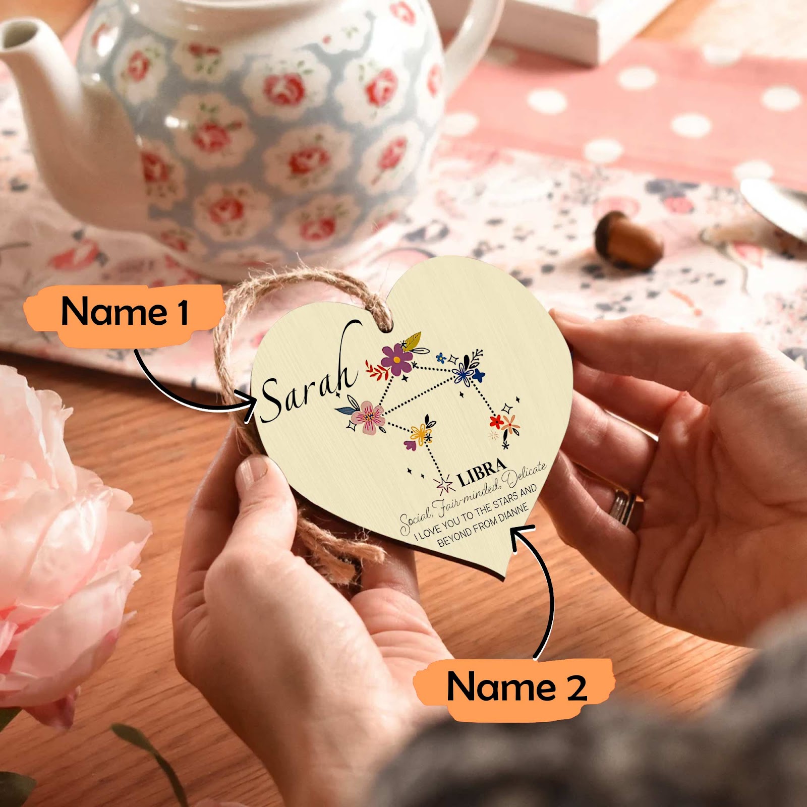 Personalised Libra Sign Ornament QFHY250610