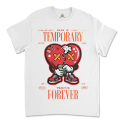 Pain Is Temporary T-Shirt (Red Heart) HHHH4110401